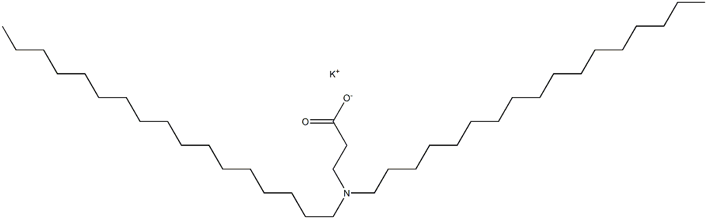 3-(Diheptadecylamino)propanoic acid potassium salt Struktur