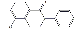 3,4-Dihydro-5-methoxy-2-phenylnaphthalen-1(2H)-one Struktur