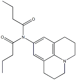 N-(2,3,6,7-Tetrahydro-1H,5H-benzo[ij]quinolizin-9-yl)dibutyrylamine Struktur