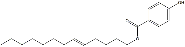 4-Hydroxybenzoic acid 5-tridecenyl ester Struktur