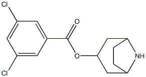 3,5-Dichlorobenzoic acid 8-azabicyclo[3.2.1]octan-3-yl ester Struktur