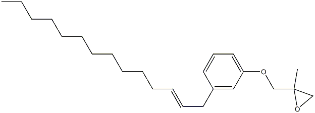 3-(2-Tetradecenyl)phenyl 2-methylglycidyl ether Struktur