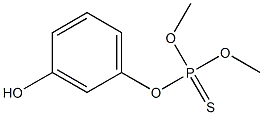 Thiophosphoric acid O,O-dimethyl O-[m-hydroxyphenyl] ester Struktur