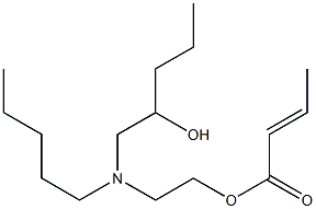 Crotonic acid 2-[N-(2-hydroxypentyl)-N-pentylamino]ethyl ester Struktur