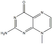 2-Amino-8-methylpteridine-4(8H)-one Struktur