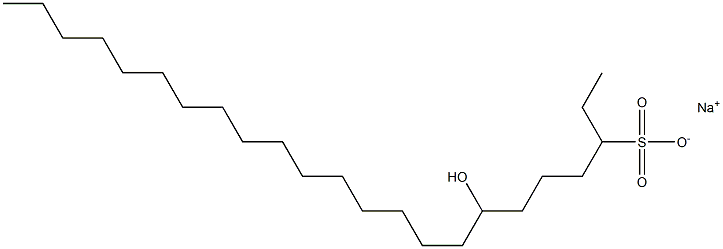 7-Hydroxytricosane-3-sulfonic acid sodium salt Struktur