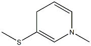 1-Methyl-3-methylthio-1,4-dihydropyridine Struktur