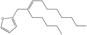 2-[(E)-2-Pentyl-2-decenyl]furan Struktur