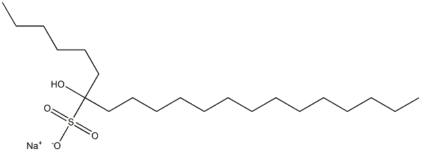 7-Hydroxyhenicosane-7-sulfonic acid sodium salt Struktur