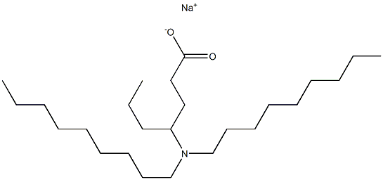 4-(Dinonylamino)heptanoic acid sodium salt Struktur