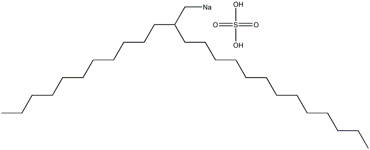 Sulfuric acid 2-undecylpentadecyl=sodium salt Struktur