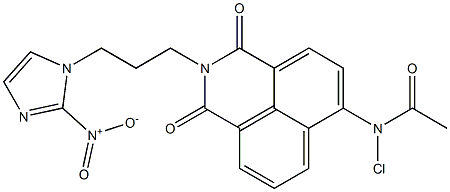 6-(Chloroacetylamino)-2-[3-(2-nitro-1H-imidazole-1-yl)propyl]-1H-benzo[de]isoquinoline-1,3(2H)-dione Struktur