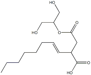 3-(1-Octenyl)succinic acid hydrogen 1-[2-hydroxy-1-(hydroxymethyl)ethyl] ester Struktur