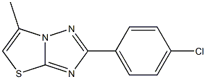 2-(4-Chlorophenyl)-6-methylthiazolo[3,2-b][1,2,4]triazole Struktur