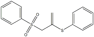 2-(Phenylthio)-3-(phenylsulfonyl)-1-propene Struktur