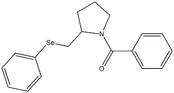 1-Benzoyl-2-[(phenylseleno)methyl]pyrrolidine Struktur