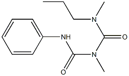 1-(Phenyl)-3-methyl-5-methyl-5-propylbiuret Struktur