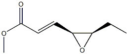 (2E,4S,5R)-4,5-Epoxy-2-heptenoic acid methyl ester Struktur