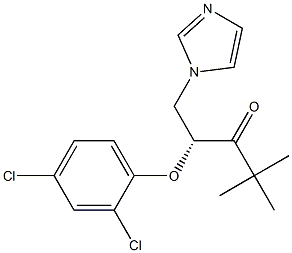 (R)-2-(2,4-Dichlorophenoxy)-1-(1H-imidazol-1-yl)-4,4-dimethyl-3-pentanone Struktur