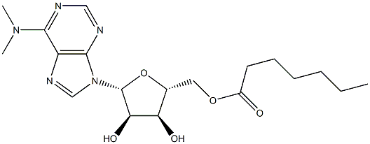 N,N-Dimethyl-5'-O-heptanoyladenosine Struktur