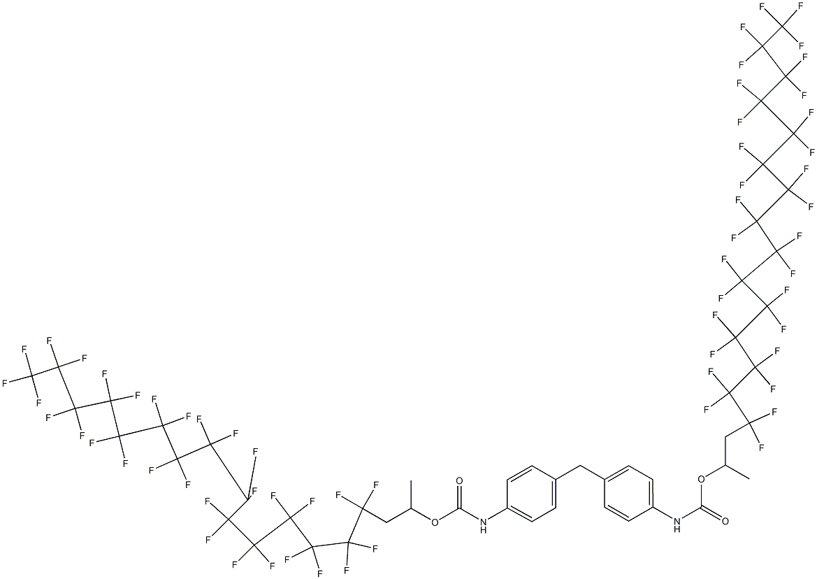 4,4'-Methylenebis[N-[1-methyl-2-(hentriacontafluoropentadecyl)ethyl]oxycarbonylaniline] Struktur