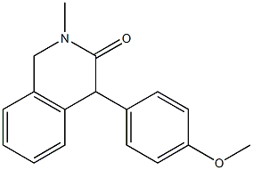 1,4-Dihydro-2-methyl-4-(4-methoxyphenyl)isoquinolin-3(2H)-one Struktur