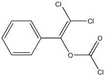 Chloroformic acid 2,2-dichloro-1-phenylethenyl ester Struktur