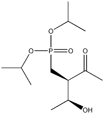 [(2R,3S)-2-Acetyl-3-hydroxybutyl]phosphonic acid diisopropyl ester Struktur