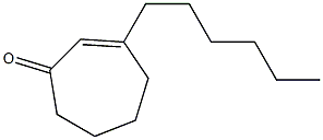 3-Hexyl-2-cyclohepten-1-one Struktur