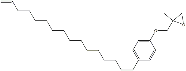 4-(15-Hexadecenyl)phenyl 2-methylglycidyl ether Struktur