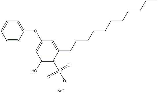 5-Hydroxy-3-undecyl[oxybisbenzene]-4-sulfonic acid sodium salt Struktur