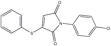 3-Phenylthio-1-(4-chlorophenyl)-1H-pyrrole-2,5-dione Struktur