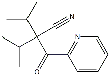 2-Isopropyl-3-methyl-2-(2-pyridinylcarbonyl)butanenitrile Struktur