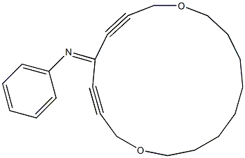 14-Phenylimino-1,10-dioxacycloheptadeca-12,15-diyne Struktur