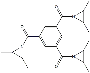 1,3,5-Tri[(2,3-dimethylaziridin-1-yl)carbonyl]benzene Struktur