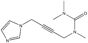 N-[4-(1H-Imidazol-1-yl)-2-butynyl]-N,N',N'-trimethylurea Struktur