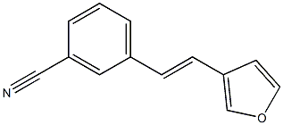 3-(3-Cyanostyryl)furan Struktur