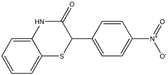 2-(4-Nitrophenyl)-2H-1,4-benzothiazin-3(4H)-one Struktur