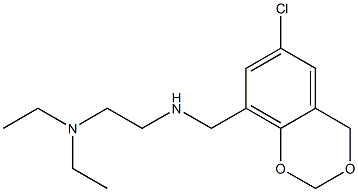 6-Chloro-N-[2-(diethylamino)ethyl]-1,3-benzodioxane-8-methanamine Struktur