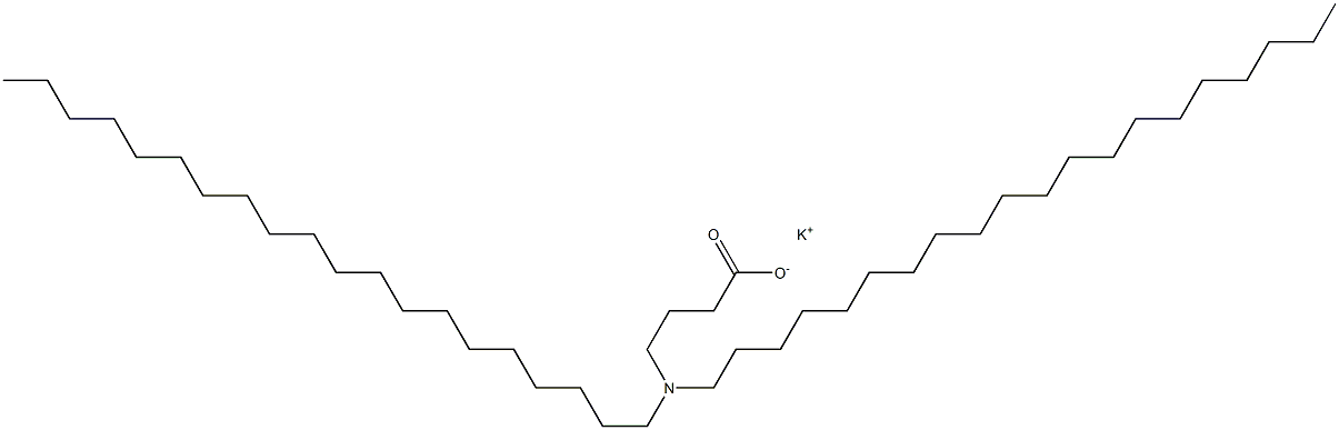 4-(Diicosylamino)butyric acid potassium salt Struktur