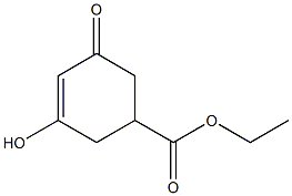 3-Hydroxy-5-oxo-3-cyclohexene-1-carboxylic acid ethyl ester Struktur