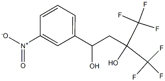 1-(m-Nitrophenyl)-4,4,4-trifluoro-3-trifluoromethyl-1,3-butanediol Struktur