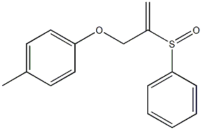 1-[[2-(Phenylsulfinyl)-2-propenyl]oxy]-4-methylbenzene Struktur