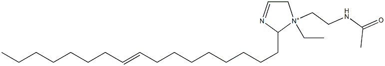 1-[2-(Acetylamino)ethyl]-1-ethyl-2-(9-heptadecenyl)-3-imidazoline-1-ium Struktur