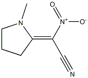 Nitro(1-methyl-2-pyrrolidinylidene)acetonitrile Struktur