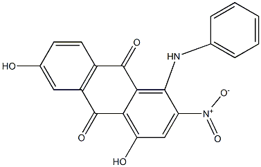 1-Anilino-4,6-dihydroxy-2-nitroanthraquinone Struktur