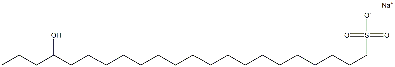 19-Hydroxydocosane-1-sulfonic acid sodium salt Struktur