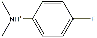 N,N-Dimethyl-4-fluoroanilinium Struktur