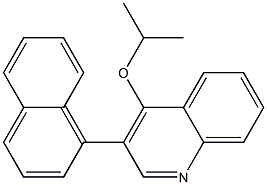 4-(Isopropyloxy)-3-(1-naphtyl)quinoline Struktur