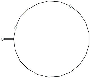 1-Oxa-7-thiacyclohenicosan-21-one Struktur